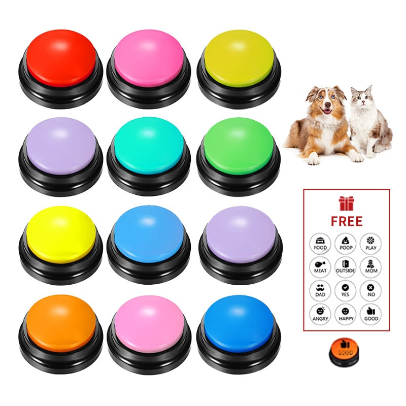 Recordable Pet Training Buttons